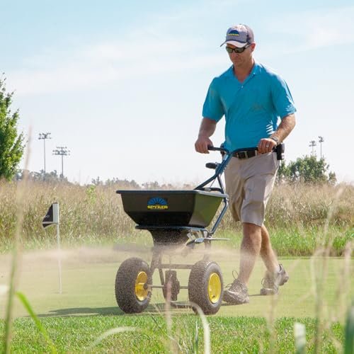 Spyker All Season Spreader Kit: Ergo-Pro 50 Pound Broadcast Spreader with 25 Pound Bag Spreader