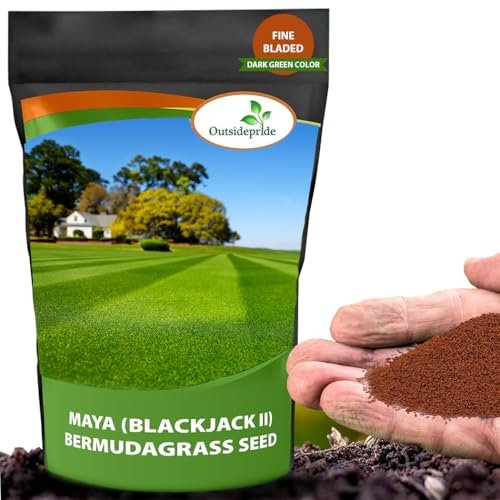 Outsidepride Maya (Blackjack II) Bermuda Grass Seed - 5 lbs Warm Season, Drought Tolerant, Fast Growing, Fine-Textured Bermuda Grass Seeds for Lawn, Parks, Golf Courses & Sports Fields