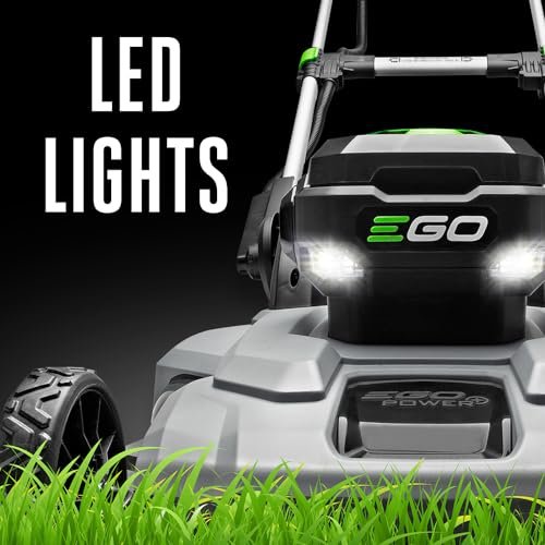 EGO Power+ LM2102SP-A 21-Inch 56-Volt Self-Propelled Cordless Lawn Mower (2) 4.0Ah Battery and Rapid Charger Included,Black and LB5800 580 CFM Variable-Speed 56-Volt Cordless Leaf Blower Battery