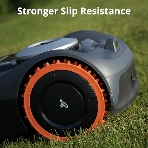 Navimow i110N + Rough Terrain Kit, Robust Wheels for Muddy Terrain and up to 35% Incline.