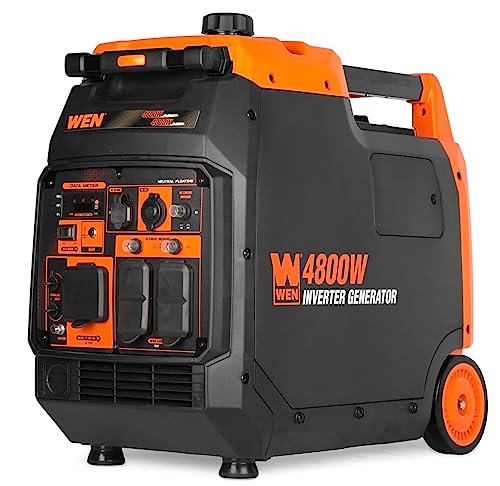 WEN 56477i 4800-Watt Portable Inverter Generator, 72.7 pounds