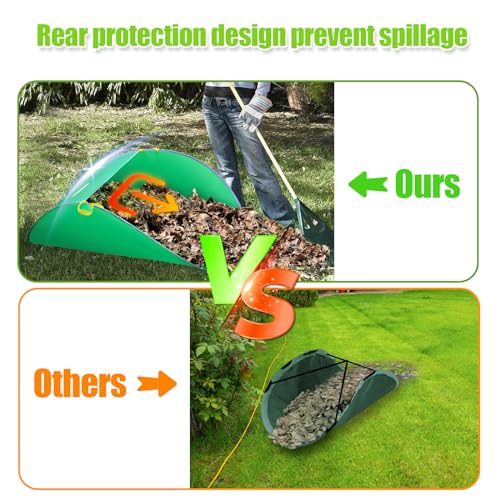 UQM Leaf Collector, Portable Pop Up Leaf Bags, Foldable Leaf Pick Up Tools Patent Number D1005635, Reusable Yard Garden Bags for Leaves Lawn Trash