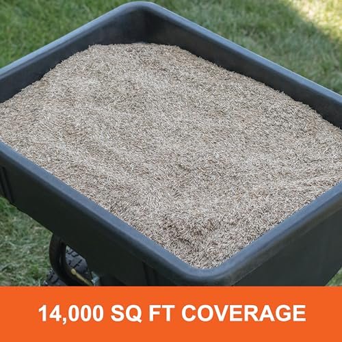 Agri-Fab 45-0531-AMZ 85lb Push Deluxe Broadcast Spreader for Seed,Fertilizer; Walk Behind with Easy to use Cable Control
