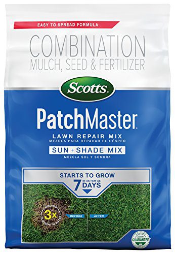 Scotts PatchMaster Lawn Repair Mix Sun + Shade Mix, Combination Grass Seed, Fertilizer, and Mulch, 4.75 lbs. - best grass seeds
