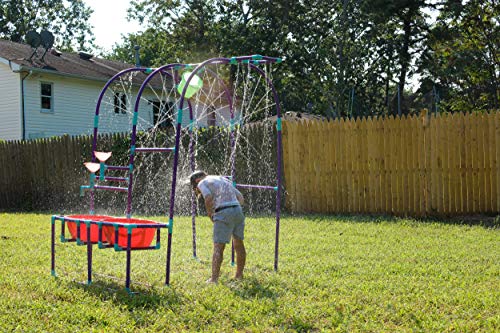 Milliard Water Park Sprinkler Toy for Kids, Outdoor Water Sprinkler with Splash Buckets, Water Table, and Faucets, Backyard Waterpark for Outdoor Summer Fun Activities