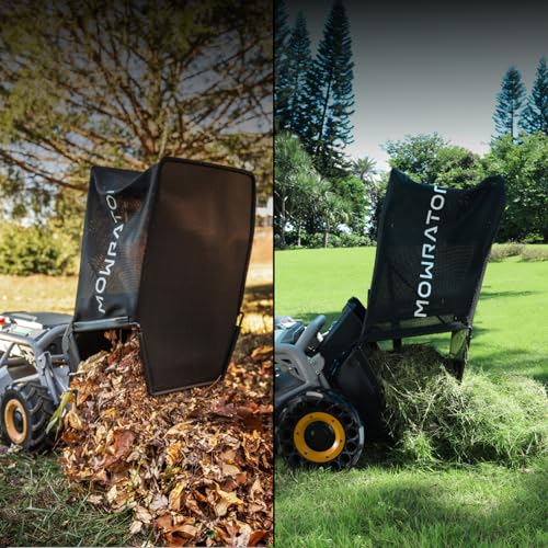 Mowrator Remote Control Lawn Mower S1 2WD 56V18Ah, Robot Lawn Mower Multi-Functions with 1.8-4.6 Inch Cutting Height 21 Inch Real Blade, Robotic Lawn Mower for 45% Slope(24°) with Mowing 1.12 Acres