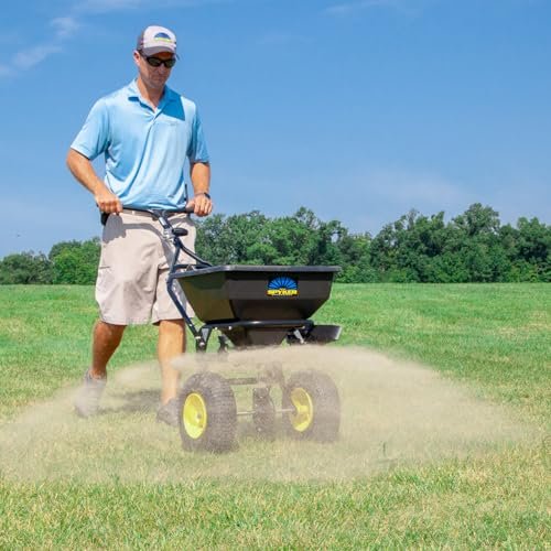 Spyker All Season Spreader Kit: Ergo-Pro 50 Pound Broadcast Spreader with 25 Pound Bag Spreader