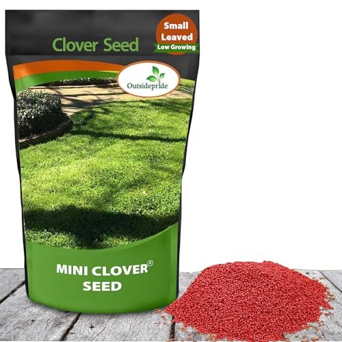Outsidepride Perennial White MiniClover Seed - 1 lb. Dwarf, Small-Leaved, Drought & Wear-Tolerant Micro Clover Seeds for Lawn, Ideal Low-Maintenance & Easy to Grow Ground Cover Seeds for Home Yard