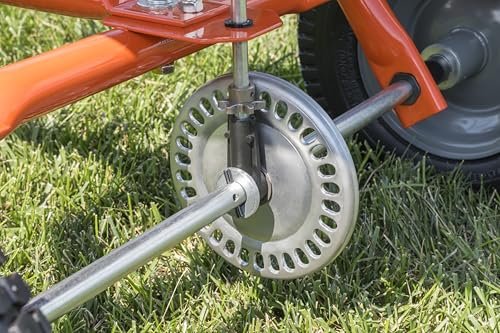 Agri-Fab 45-0547 185 lb. Tow-Behind Lawn & Garden Broadcast Spreader for Seed,Fertilizer,Salt,Ice Melt; Easy to use Flow Control from Seat of Riding Lawn Mower