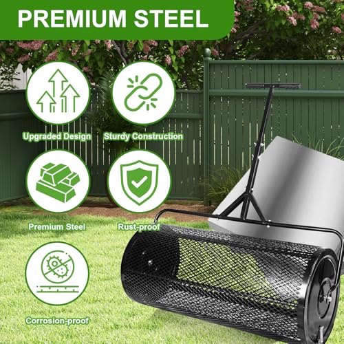 36 Inch Compost Spreader and Peat Moss Spreader, 36