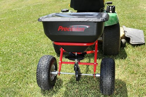 Precision Products TBS6500 Tow Behind Broadcast Spreader, 130 lb, Dark Grey