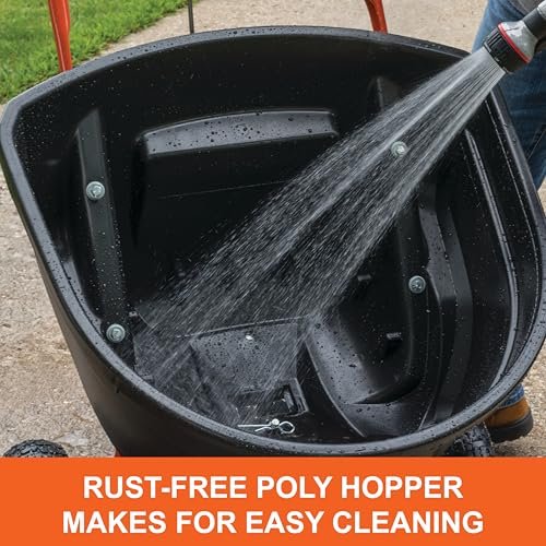 Agri-Fab 45-0614 130 lb. Push Lawn & Garden Broadcast Spreader for Seed,Fertilizer,Salt,Ice Melt; Walk Behind with Easy to use Flow Control Lever