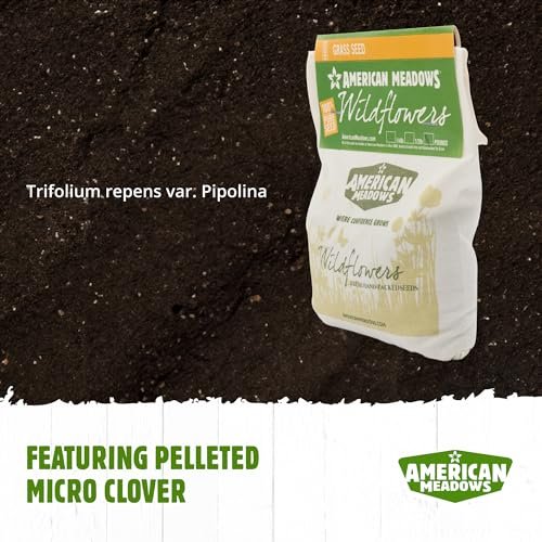 American Meadows Microclover Seed - Specially Blended Lawn Alternative, Low Maintenance, Great Ground Cover, Durable for High Traffic Areas, Drought Tolerant, Grass Alternative (1 lb.)