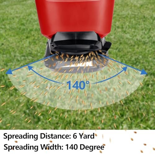 Seed Spreader for Milwaukee M18 18V Li-ion Battery, Handheld Spreader for Grass Seed, Fertilizer, Salt and Ice Melt, Available Year-Round, Holds up to 8,000 sq. ft. Garden Tool(Battery Not Included)