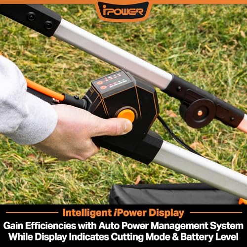 LawnMaster CLMF4821A Cordless Lawn Mower Brushless 48V MAX* 21Inch 3-in-1 Function Up to 1/2 Acre with 4X24V MAX* 4.0Ah Battery and a Dual Charger