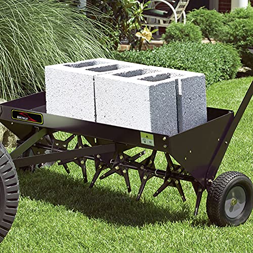 Brinly PA-403BH-A2 Tow Behind Plug Aerator with Universal Hitch, 40