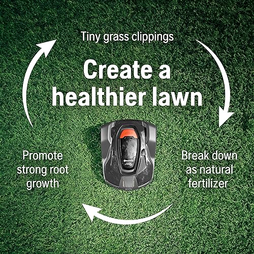 Husqvarna 970471745 Automower 415X Robotic Lawn Mower with GPS Assisted Navigation, Automatic Lawn Mower with Self Installation for Small to Medium Yards (0.4 Acre)
