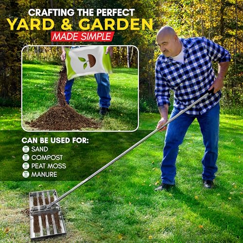 Level King Pro Superior Lawn Leveling Rake 36''x10'' - High Grade Levelawn Tool for Unparalleled Heavy Duty Lawn Care - Reliable, Robust Lawn Leveling Tool for The Creation of Impeccable Lawns