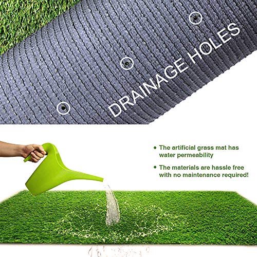 Petgrow Synthetic Artificial Grass Turf Lawn 4ft x 10ft, 1.38