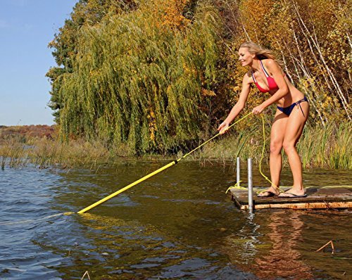 Jenlis Weed Raker Heavy Duty Aluminum Maintenance Tool, Lake Aquatic Landscaping Weed Removal Rake for Shoreline or Beach, Light Weight