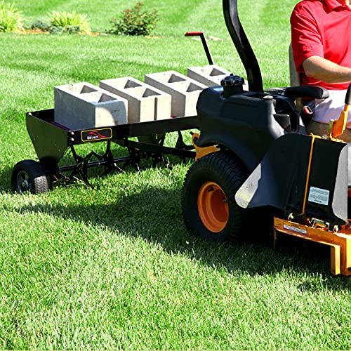 Brinly PA-482BH-A2 Tow Behind Plug Aerator with Universal Hitch, 48