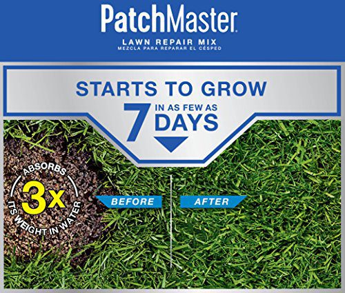Scotts PatchMaster Lawn Repair Mix Sun + Shade Mix, Combination Grass Seed, Fertilizer, and Mulch, 10 lbs.