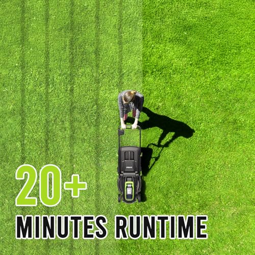 STEELITE 13-Inch Cordless Lawn Mower & 10-Inch Cordless String Trimmer Combo, 21V 4.0Ah & 2.0Ah Battery, Charger Included – Electric Lawn Care Kit for Mowing & Edging