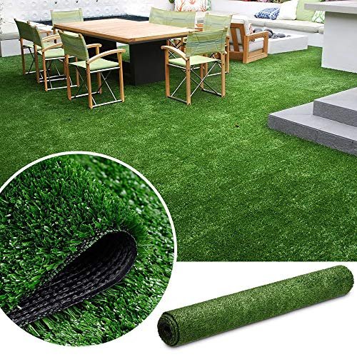 ALTRUISTIC Artificial Grass Synthetic Mat 5ft x 10ft,Outdoor Garden Lawn Landscape Turf for Pets, Faux Grass Rug with Drainage Holes,Fake Grass Indoor Backdrop Wall Christmas Party Decor