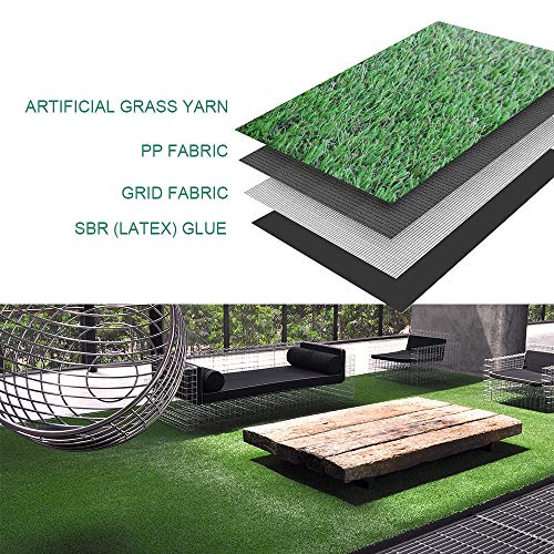 Petgrow Synthetic Artificial Grass Turf Lawn 4ft x 10ft, 1.38