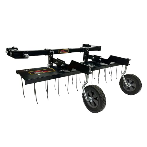 Brinly DTZ-48B1H-A ZTR Front-Mount Dethatcher for Zero Turn Lawn Mowers, 48