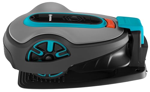GARDENA 15101-20 SILENO Life - Automatic Robotic Lawn Mower, with Bluetooth app and Boundary Wire, one of The quietest in its Class, for lawns up to 8100 Sq Ft, Made in Europe, Grey