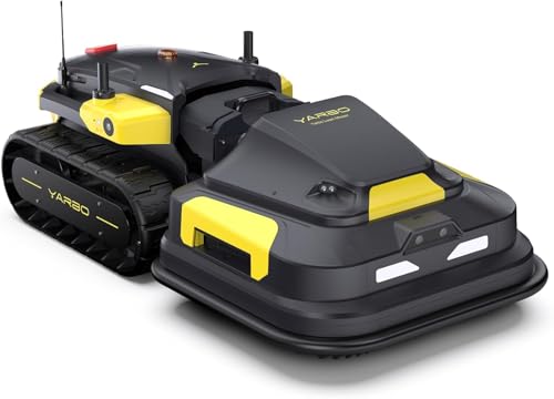 YARBO Robot Lawn Mower, Remote Control Robotic Lawnmower for Large Yard Up to 6 Acres, 70% Steep Slopes, AI Multi-Zone Mapping & 360° Obstacle Avoidance, RTK GPS, Modular Design, Perimeter Wire Free