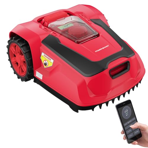 PowerSmart 20V Robot Lawn Mower - Covers 1/4 Acre / 10,890 Sq.Ft with Smart APP Control - PDL08A(Battery & Charger Included)