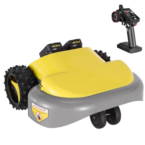 Remote Control Lawn Mower,Battery Powered Electric Lawn Mower Mower,Cut Height 2.0