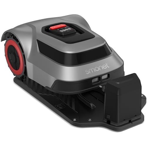Robotic Lawn Mower with 590ft Boundary Wire for 0.25 Acre (1/4 Acre) Lawns, Auto Mapping & Auto Recharge, APP Control, 45% Slope Capability, Precise Location & Breakpoint Detection, IPX6 Waterproof