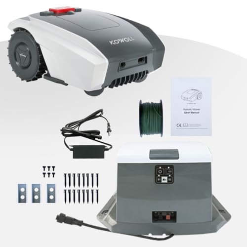 ChargeMate Fully Automatic Intelligent Lawn Mower,Garden Lawn Mower, Lawn Robot, Path Planning, Weatherproof, Safety Protection Device, Automatic Charging, for Lawn/Garden, Gray