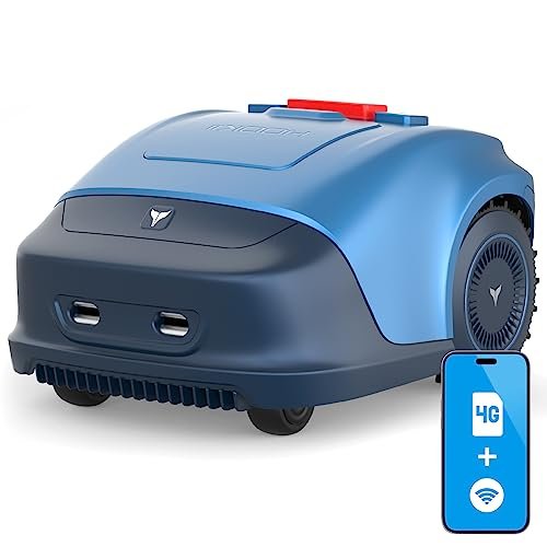 Hookii Robot Lawn Mower, Automatic Robotic Lawnmower for 1/4 Acres Lawn, Mowing Path Planning, 33% Slope, Cut Height 0.78