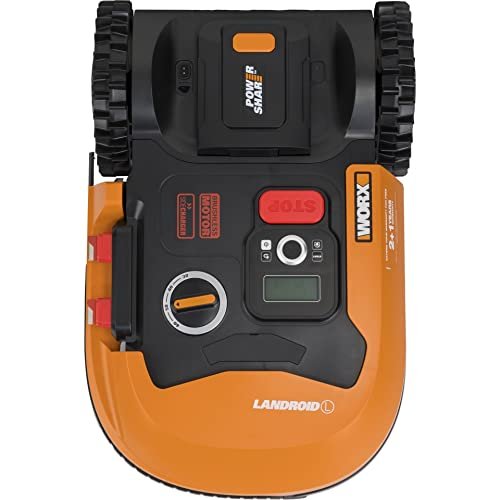 WORX Landroid Plus WR148E Robotic Lawnmower for Gardens up to 800 m² with WiFi, Bluetooth and Floating Mowing Deck