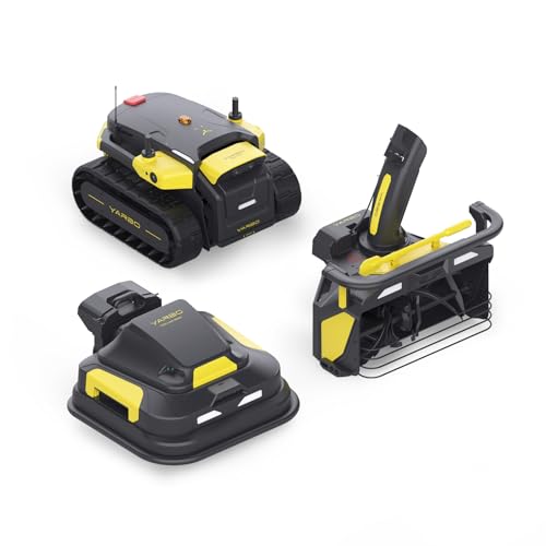 YARBO Robot Lawn Mower and Snow Blower, 70% Steep Slopes, AI Multi-Zone Mapping & 360° Obstacle Avoidance, RTK GPS, Modular Design