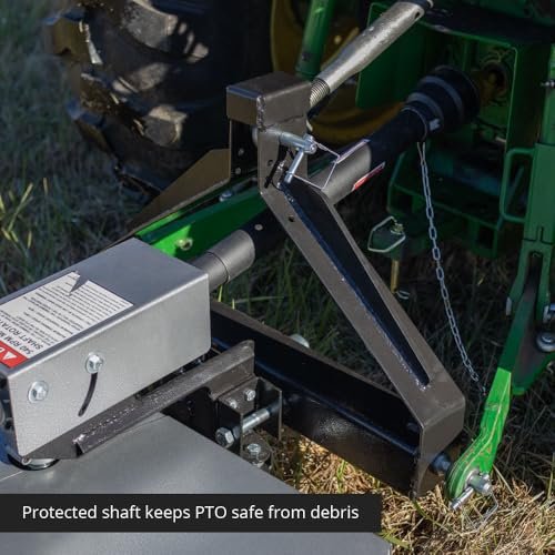 Titan Attachments 3 Point Trimmer Lawn Mower Attachment Fits Category 1 Tractors, Mow Fence Lines 3X Faster