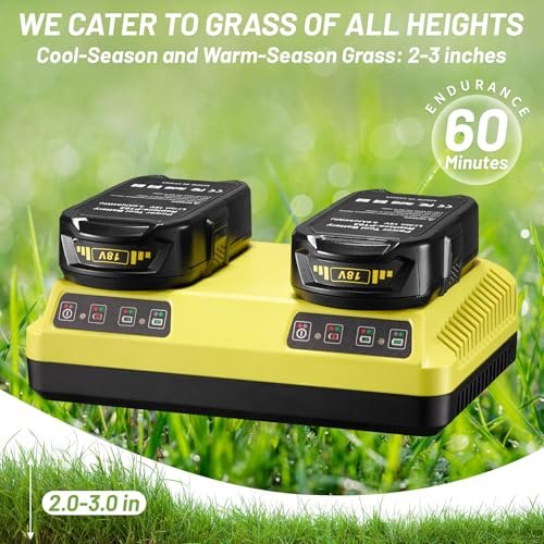 Cordless Remote Control Lawn Mower, Self-Propelled All-Wheel Drive, 45° Slope Climbing, 2