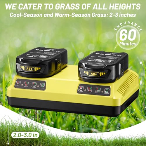 Cordless Remote Control Lawn Mower, Self-Propelled All-Wheel Drive, 45° Slope Climbing, 2