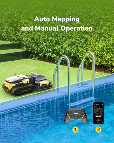 YARBO Robot Lawn Mower and Snow Blower, 70% Steep Slopes, AI Multi-Zone Mapping & 360° Obstacle Avoidance, RTK GPS, Modular Design