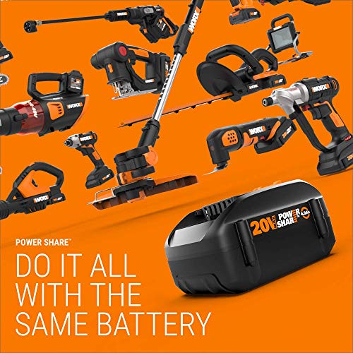 WORX Landroid M 20V Robotic Lawn Mower w/GPS 1/4 Acre / 10,890 Sq.Ft Power Share- WR143 (Battery & Charger Included)