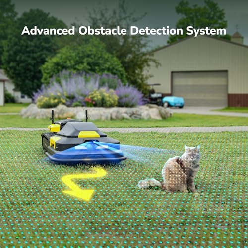 YARBO Robot Lawn Mower, Remote Control Robotic Lawnmower for Large Yard Up to 6 Acres, 70% Steep Slopes, AI Multi-Zone Mapping & 360° Obstacle Avoidance, RTK GPS, Modular Design, Perimeter Wire Free