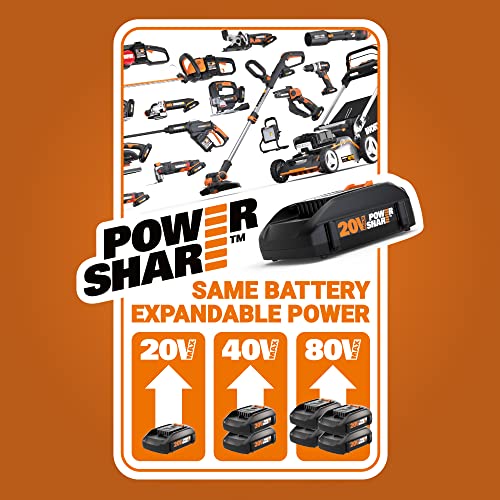 WORX Landroid L 20V Robotic Lawn Mower 1/2 Acre / 21,780 Sq. Ft Power Share - WR150 (Battery & Charger Included)