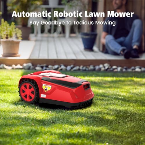 PowerSmart 20V Robot Lawn Mower - Covers 1/4 Acre / 10,890 Sq.Ft with Smart APP Control - PDL08A(Battery & Charger Included)