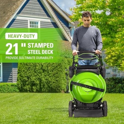 Greenworks Pro 21-Inch 80V Self-Propelled Cordless Lawn Mower, Tool-Only, MO80L00