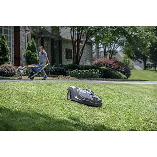 Husqvarna Automower 430X Robotic Lawn Mower with GPS Assisted Navigation, Automatic Lawn Mower with Self Installation and Ultra-Quiet Smart Mowing Tech for Medium to Large Yards (0.8 Acre), 967852845