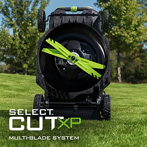 EGO Power+ LM2156SP 56-Volt 21-Inch Select Cut XP Self-Propelled Cordless Lawn Mower with Touch Drive Technology, 10.0Ah Battery, 700W Turbo Charger Included Plus Extra BA2800T 5.0Ah Battery